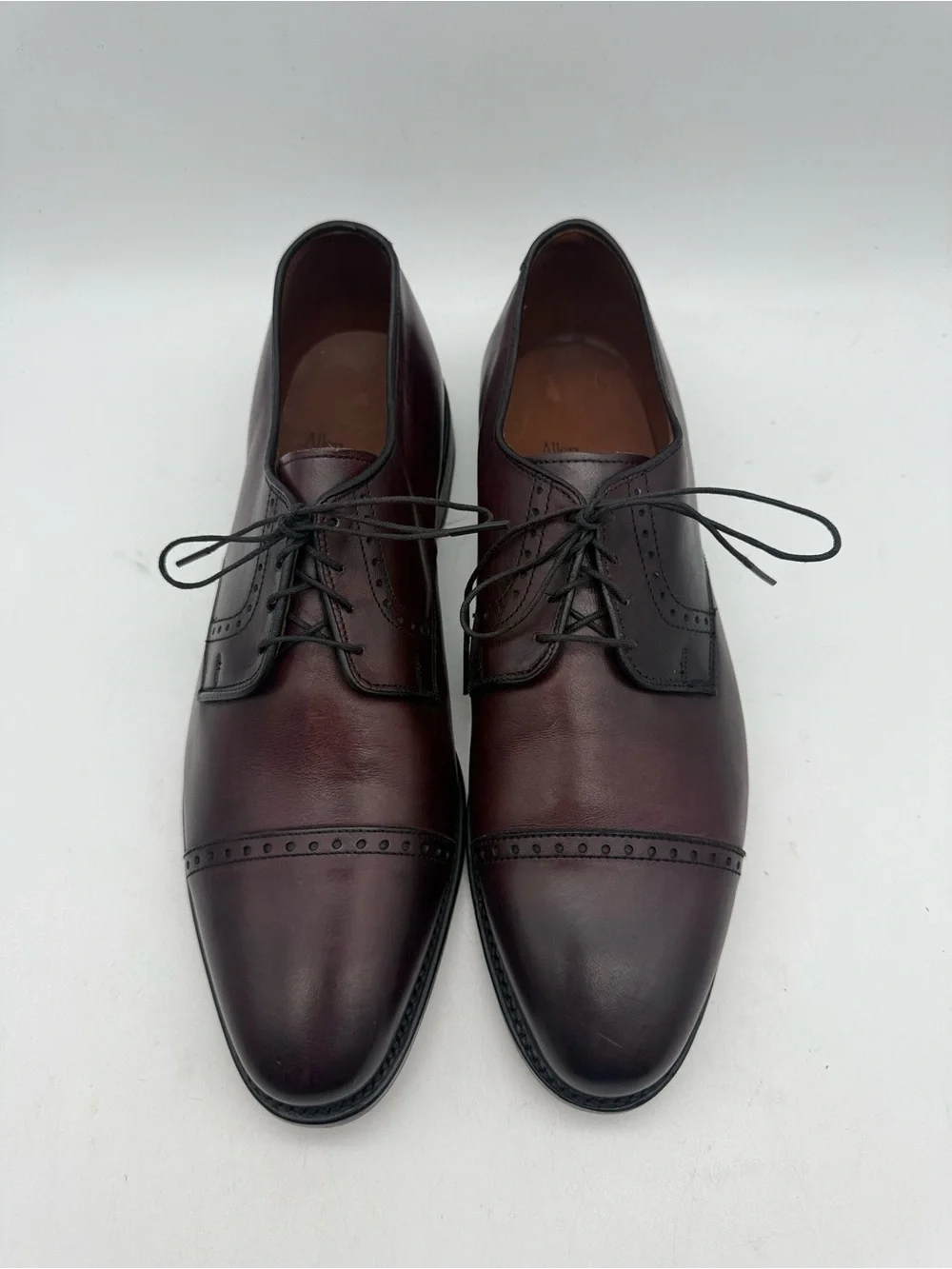 NEW Allen Edmonds Clifton Cap Toe Blucher Brown Mismatch Sz R 11 B / L 10.5 D